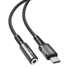 Kép 4/4 - Acefast C1-07 USB-C - mini jack 3.5mm átalakító adapter 18cm (fekete)