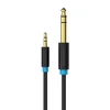 Kép 3/3 - Audio Kábel TRS 3.5mm - 6.35mm Vention BABBG 1,5m, Fekete