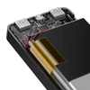 Kép 4/6 - Baseus Bipow powerbank kijelzővel 30000mAh 15W + USB-A - Micro USB kábel 0,25m fekete (PPBD050201)