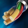 Kép 13/20 - USB/USB-Type C/ Lightning kábel 18W 2,4A 480 Mbps 1,2m szürke Baseus Cafule Nylon harisnyázott (CATKLF-ELG1)