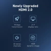 Kép 4/24 - Baseus High Definition Series HDMI 2.0 kábel 4K60Hz 0.75m fekete (WKGQ030101)