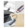 Kép 21/40 - Baseus Metal Gleam Series 6 az 1-ben dokkoló, HUB USB Type C Power Delivery 100 W / 2x HDMI 4K 30 Hz / 3x USB 3.2 Gen 1 szürke (WKWG030113)