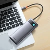 Kép 28/40 - Baseus Metal Gleam Series 6 az 1-ben dokkoló, HUB USB Type C Power Delivery 100 W / 2x HDMI 4K 30 Hz / 3x USB 3.2 Gen 1 szürke (WKWG030113)