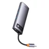 Kép 4/40 - Baseus Metal Gleam Series 6 az 1-ben dokkoló, HUB USB Type C Power Delivery 100 W / 2x HDMI 4K 30 Hz / 3x USB 3.2 Gen 1 szürke (WKWG030113)