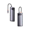 Kép 40/40 - Baseus Metal Gleam Series 6 az 1-ben dokkoló, HUB USB Type C Power Delivery 100 W / 2x HDMI 4K 30 Hz / 3x USB 3.2 Gen 1 szürke (WKWG030113)