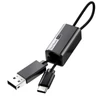 Kép 1/9 - Baseus Pedant TF / MicroSD memóriakártya olvasó fekete 2in1