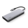 Kép 1/11 - Belkin CONNECT USB-C 7 az 1-ben többportos adapter, HUB elosztó (AVC009btSGY) szürke