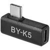 Kép 3/4 - Boya BY-K5 Type-C apa / anya 90 fokos adapter