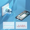 Kép 8/10 - Choetech USB fali töltő adapter Type C 20W tápellátás + USB C - Lightning kábel 1,2m fehér (PD5005)