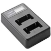Kép 3/6 - Dupla OLYMPUS LI-40B/42B USB-s akkumulátor töltő LCD kijelzővel (SYA0011446)