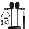 Kép 1/6 - Green Audio csíptetős Dual mikrofon 1.5m, 3.5mm jack TRRS (GAM-16D)