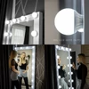 Kép 7/7 - Hollywood tükör (HW-DC117-17) álló sminkes tükör fehér 20db LED izzóval, sminktükör