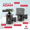Kép 4/10 - Jackal Adam fényképező állvány, tripod gömbfejjel 171cm