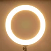 Kép 1/8 - 45cm G-180 fekete LED körfény, körlámpa, ringlight állvánnyal 