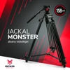 Kép 1/7 - Jackal Monster fluid fejes videó állvány, tripod (158cm)