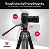 Kép 6/8 - Jackal Monster V2 fluid fejes videó állvány, tripod (180cm)