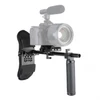 Kép 1/8 - NICEYRIG egykezes bőr fogantyú, markolat és mellkas stabilizátor támasztó rendszer DSLR és MILC kamerákhoz (379)