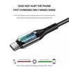 Kép 4/8 - PD100W USB Type-C - USB Type-C kábel gyorstöltéssel, teljesítménykijelzéssel 1m, fekete