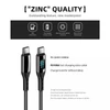 Kép 7/8 - PD100W USB Type-C - USB Type-C kábel gyorstöltéssel, teljesítménykijelzéssel 1m, fekete