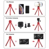 Kép 3/6 - PULUZ alumínium asztali állvány, mini tripod piros (PU601R)