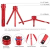 Kép 4/6 - PULUZ alumínium asztali állvány, mini tripod piros (PU601R)