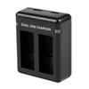 Kép 4/5 - PULUZ dupla foglalatos USB töltő GoPro Hero 12 / Hero 11 / Hero 10 / Hero 9 akkumulátorokhoz (PU919B)