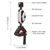 Kép 4/10 - PULUZ kormányra rögzíthető bilincs és magic arm mobiltelefon tartóval és akciókamera adapterrel (PU862)