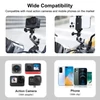 Kép 5/10 - PULUZ kormányra rögzíthető bilincs és magic arm mobiltelefon tartóval és akciókamera adapterrel (PU862)