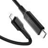 Kép 1/9 - Apple MFI TYPE-C - LIGHTNING KÁBEL SPIGEN PB1901 POWERARC PD100W/2A 1M FEKETE (000CA26491)