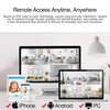 Kép 8/9 - Techage H.265 HD 1080P 2.0MP beltéri/kültéri IP66 vízálló biztonsági kamera
