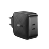 Kép 1/6 - Ugreen CD216 Hálózati gyorstöltő adapter 2xUSB Type-C 66W PD fekete