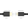 Kép 11/11 - Ugreen HDMI - mini HDMI kábel 19 pin 2.0v 4K 60Hz 30AWG 1,5m fekete (11167)