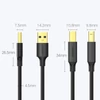 Kép 3/10 - Ugreen US135 USB Type B nyomtatókábel - USB 2.0 480 Mbps 2m fekete