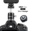 Kép 5/7 - ULANZI UURig 2 az 1-ben alumínium mini gömbfej 1/4-es csatlakozással, vakupapucs adapterrel R001 (1263)