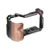 Kép 1/9 - SONY A6300/A6400 kamerákhoz Cage ULANZI UURig cage fa markolattal (C-A6400 2237)
