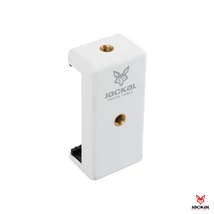 Jackal MBH-BW mobiltelefon rögzítő, telefontartó adapter két 1/4-es furattal - Fehér