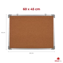 OfficeCity parafatábla alumínium kerettel 60x45 cm (PF6045)