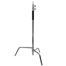 Rozsdamentes acél lámpatartó stúdió állvány, vakuállvány 245cm, spigot fejjel (811A16G)