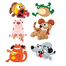 Táblamágnes állatfigurás 28mm állatos, 6 db