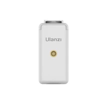 ULANZI ST-07 mobiltelefon rögzítő, telefontartó adapter két 1/4-es furattal, vakupapucs foglalattal fehér (2152)