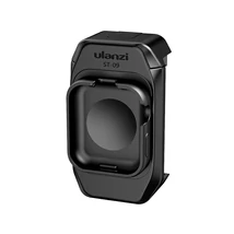 ULANZI ST-09 mobiltelefon rögzítő, telefontartó adapter Apple Watch 5 44mm tartóval, 1/4-es furattal, vakupapucs foglalattal