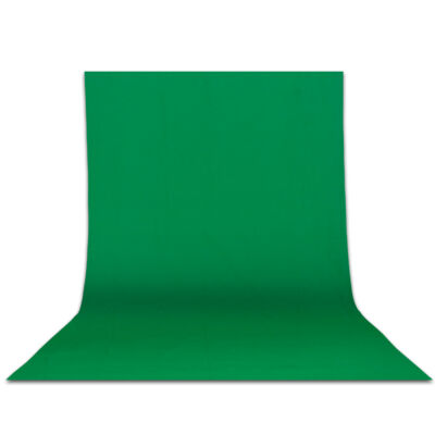 Chroma green Zöld pamut háttér 6x3 méter 140g pamut