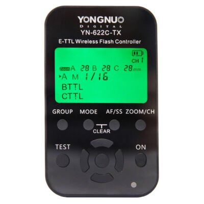YN 622 C TX TTL vaku kioldó jeladó LCD kijelzővel Canonhoz