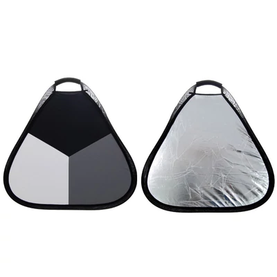 4 in 1 trichromatic reflektor és ezüst derítőlap markolattal 60cm
