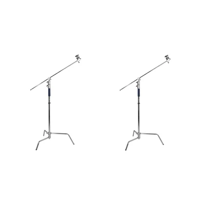 C-stand boom állvány 3m + 1.25m rozsdamentes acélból - 2db
