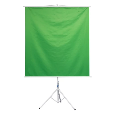 Chroma key, green screen zöld háttér állvánnyal 145x155cm