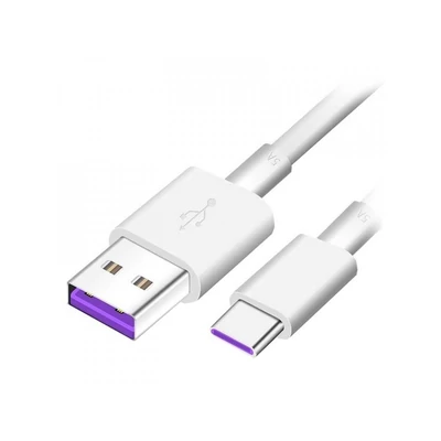 Huawei AP71 gyorstöltő USB-C adatkábel 5A 1 m fehér