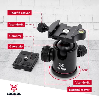 Jackal BH02 fotós gömbfej