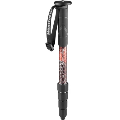 Manfrotto Element MII Monopod Alu 5 szekciós, piros (MMELMIIA5RD)