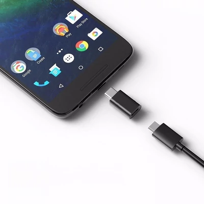 Micro USB - USB Type C OTG USB átalakító adapter fekete